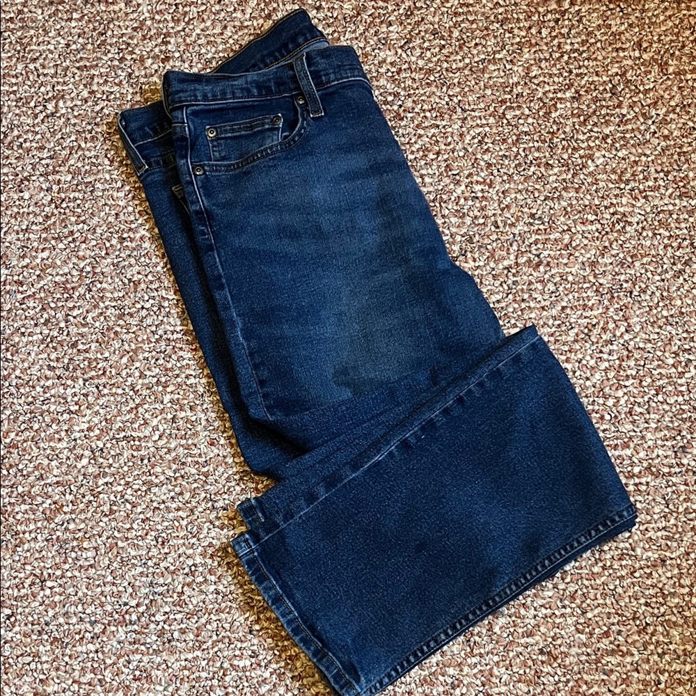 33 x 30 George Men's Blue Jeans Straight Leg